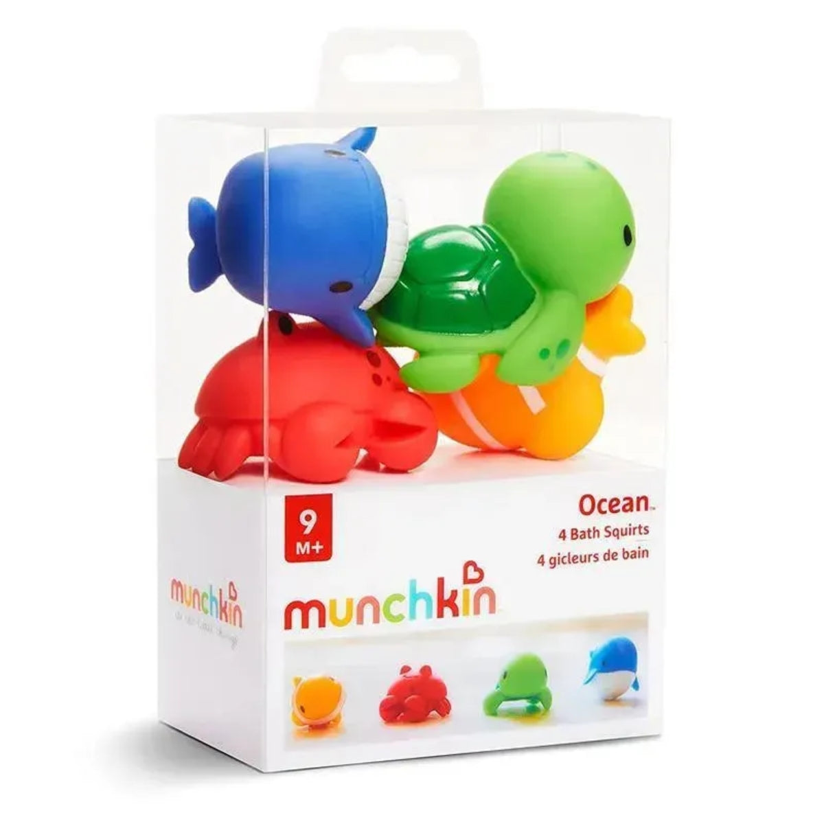 Munchkin Ocean Squirting Bath Toy Set 4 Pack