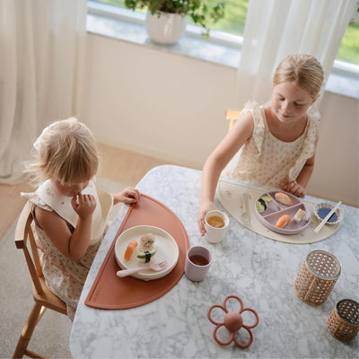 Mushie - Classic Silicone Suction Plate BPA-Free Non-Slip Design Ivory