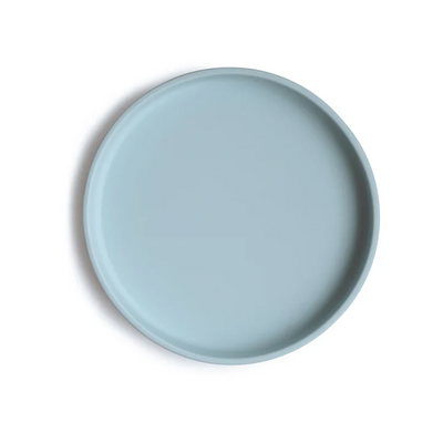 Mushie - Classic Silicone Suction Plate BPA-Free Non-Slip Design Powder Blue