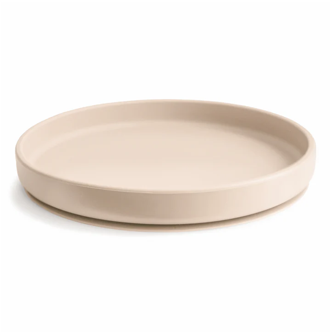 Mushie - Classic Silicone Suction Plate BPA-Free Non-Slip Design Shifting Sand