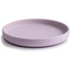 Mushie - Classic Silicone Suction Plate BPA-Free Non-Slip Design Soft Lilac