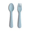 Kit de Talheres Infantil Mushie Powder Blue on Luna Baby Store Miami