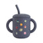 Mushie Silicone Training Cup + Straw - Planets on Luna Baby Store Miami