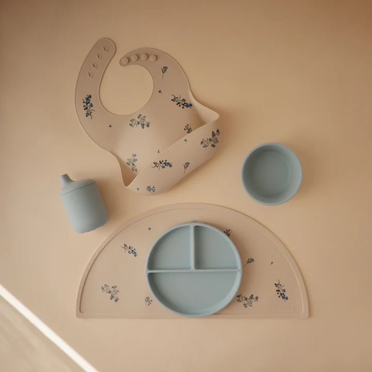 Mushie Baby Sippy Cup - Powder Blue