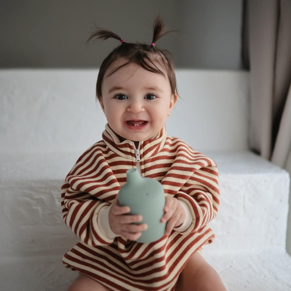 Mushie Baby Sippy Cup - Powder Blue