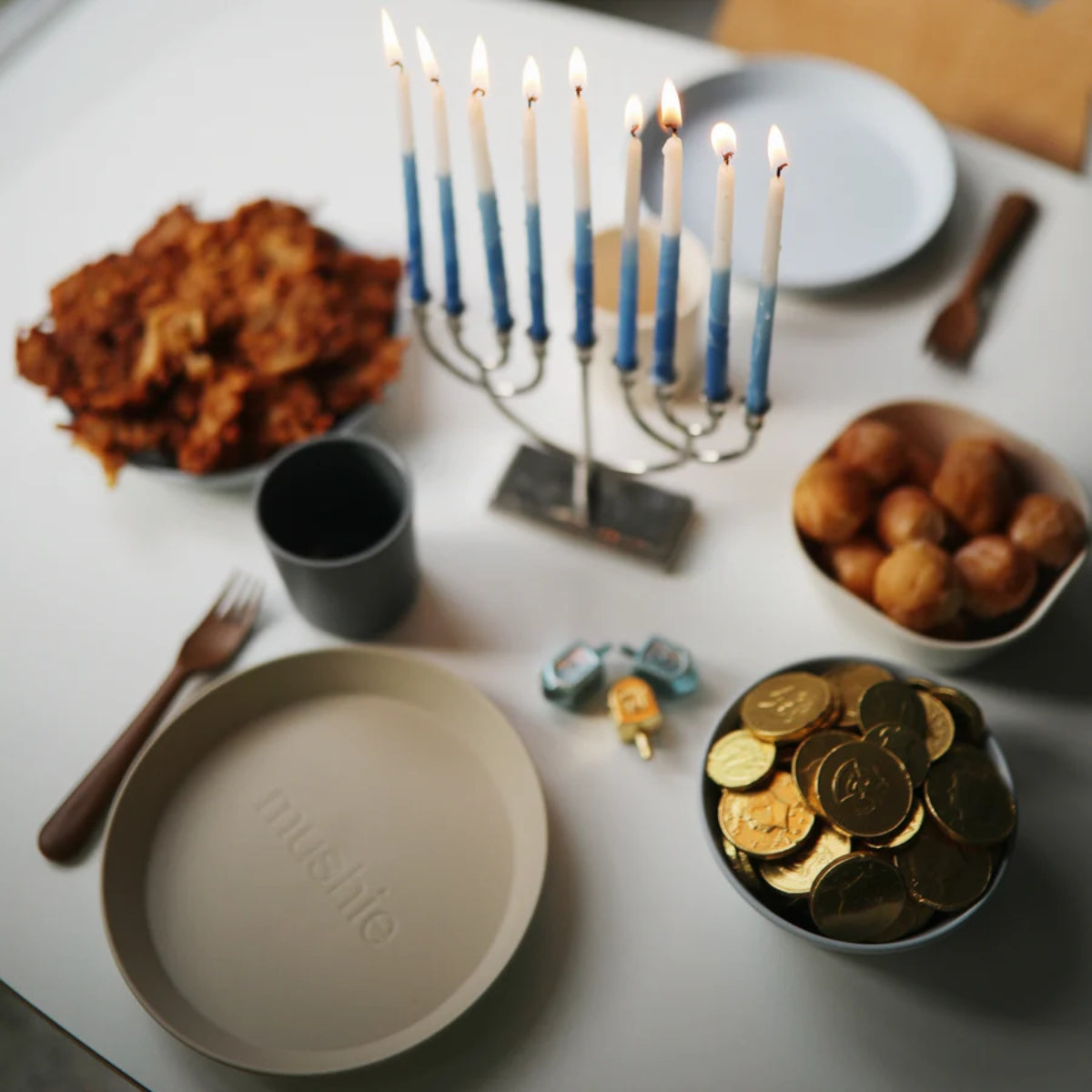 Kit De Copos Infantil Mushie Smoke