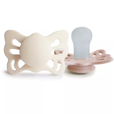 Kit De Chupetas Anatômicas Butterfly Mushie 6-18M Cream E Blush

