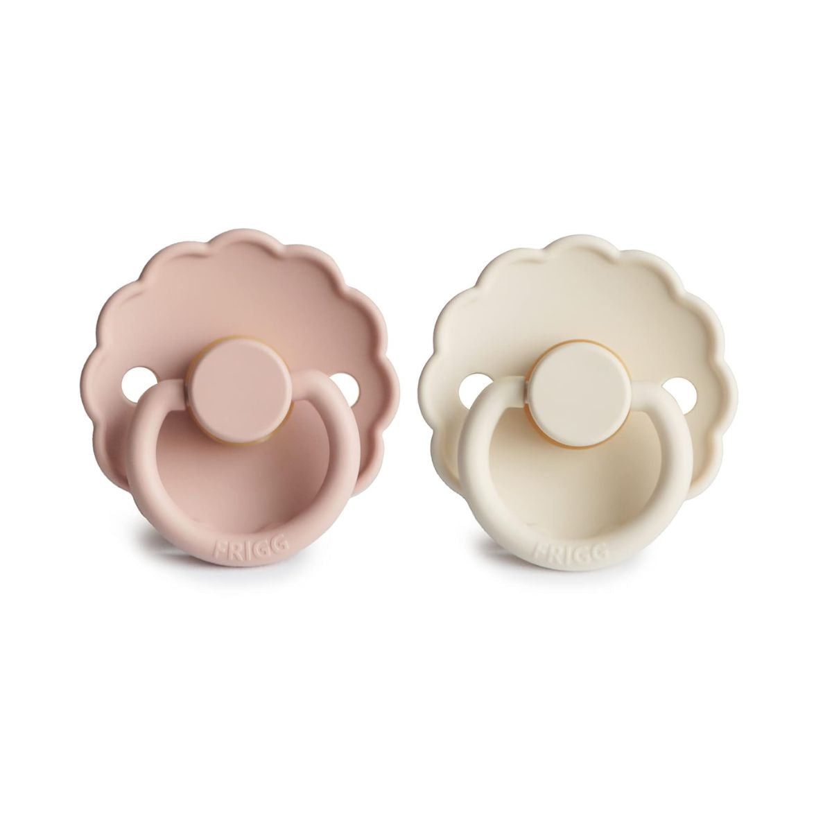 Mushie FRIGG Daisy Pacifier 2 Pack - Blush/Cream - 0-6M
