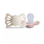 Kit De Chupetas Simétricas Lucky Mushie 6-18M Cream e Blush on Luna Baby Store Miami