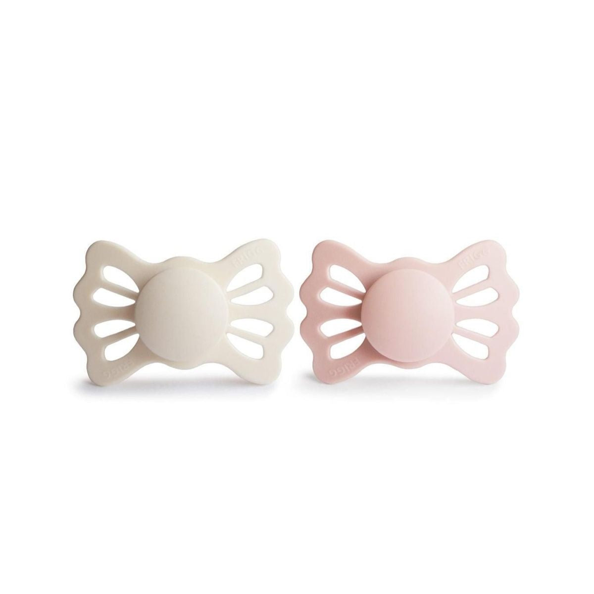 Kit De Chupetas Simétricas Lucky Mushie 6-18M Cream e Blush