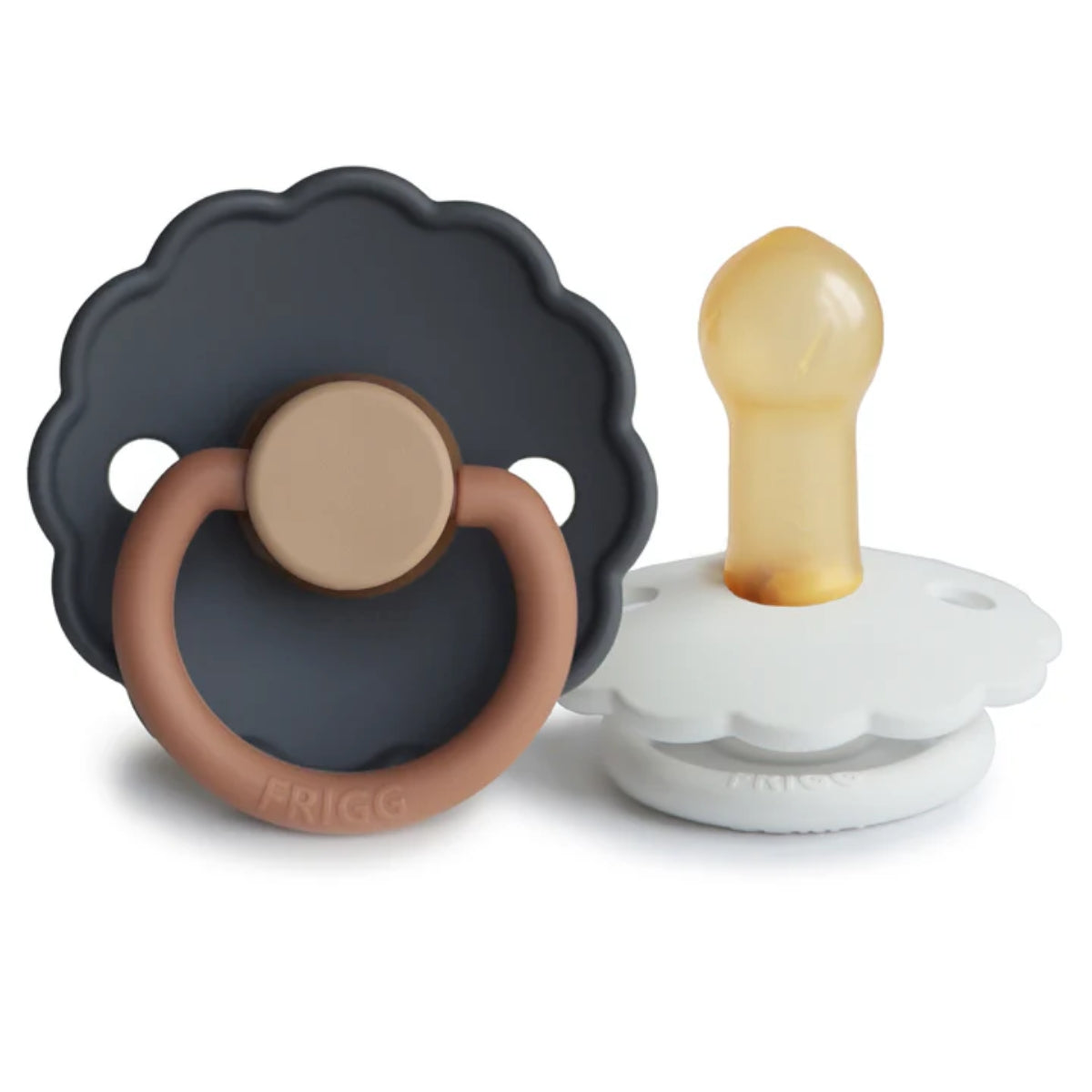 Kit De Chupetas Frigg Daisy Natural Mushie Aurora e Brigth White - 0-6M