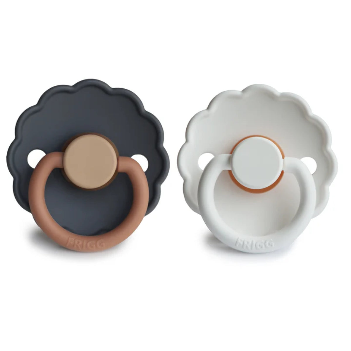 Kit De Chupetas Frigg Daisy Natural Mushie Aurora e Brigth White - 0-6M