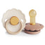 Kit de Chupetas Frigg Daisy Mushie Chamomile e Peach Bronze - 6-18M on Luna Baby Store Miami