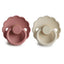 Mushie Frigg Daisy Natural Rubber Pacifier 2 pack - Powder Blush/Cream - 0-6M on Luna Baby Store Miami