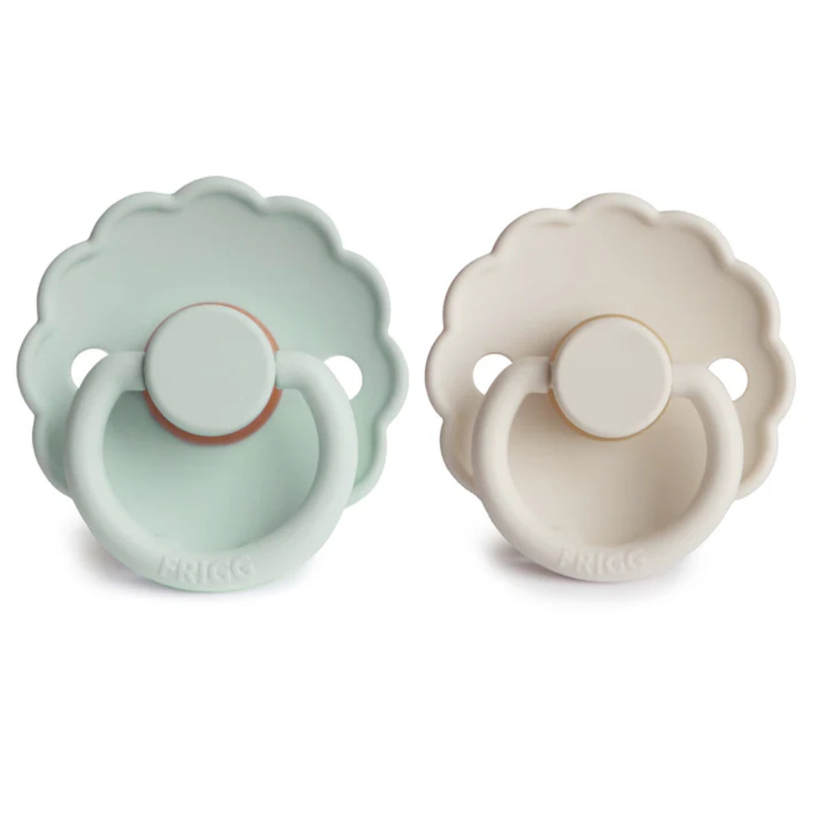Kit De Chupetas Frigg Daisy Natural Mushie Seafoam E Cream - 0-6M on Luna Baby Store Miami