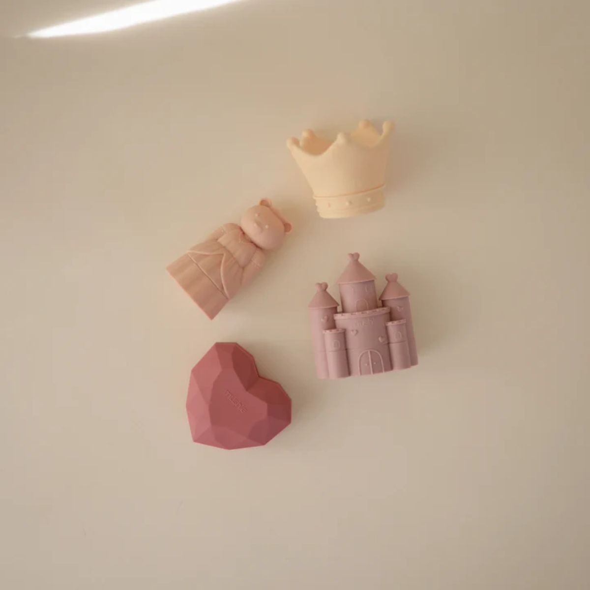 Mushie Mold-Free Silicone Bath Toys 4 pk - Princess