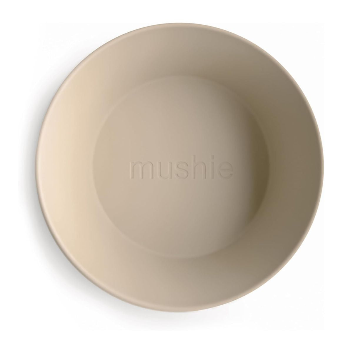 Mushie Round Dinnerware Bowl Set of 2 - Vanilla
