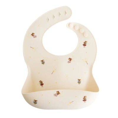 Babador De Silicone Infantil Mushie Fairy Mice