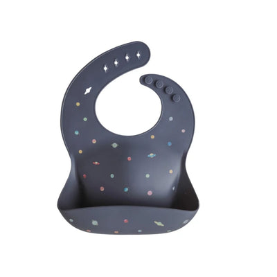 Babador De Silicone Infantil Mushie Planets