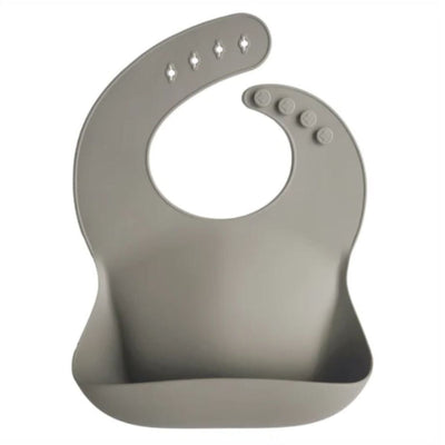 Babador De Silicone Infantil Mushie Silver Sage