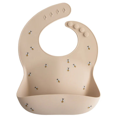 Babador De Silicone Infantil Mushie Bees