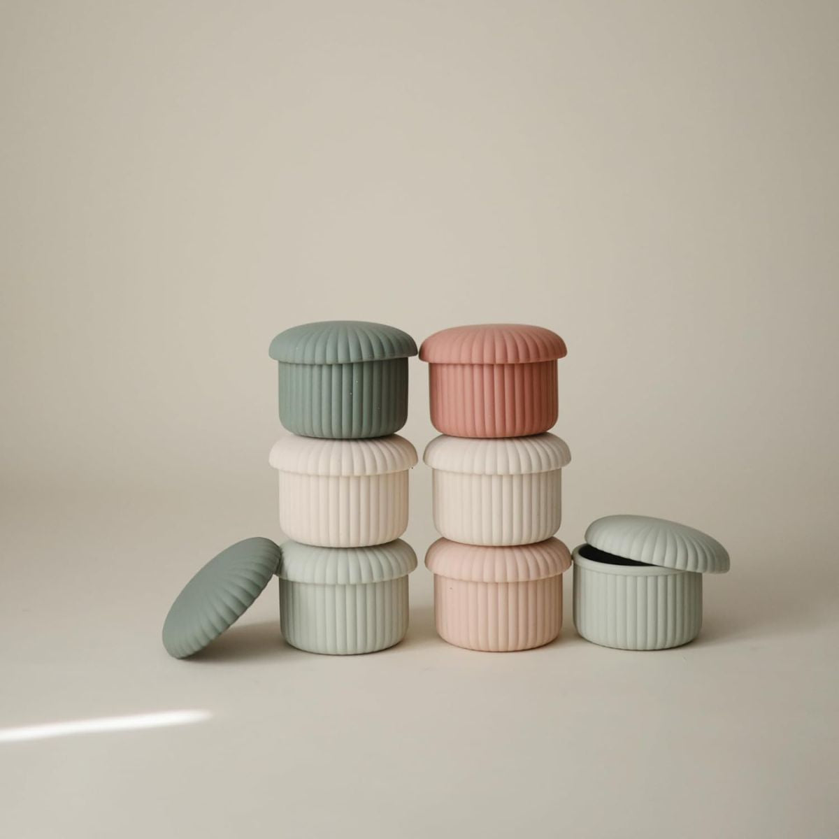 Kit Pote de Silicone Infantil Mushie - 3 Unidades Green

 on Luna Baby Store Miami