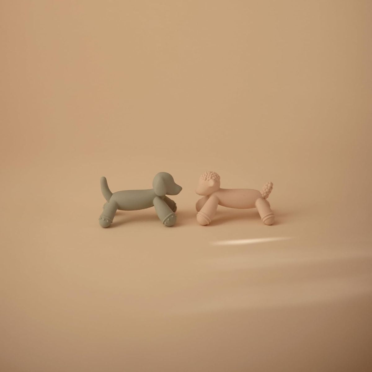 Mushie Silicone Figurine Teether - Dog