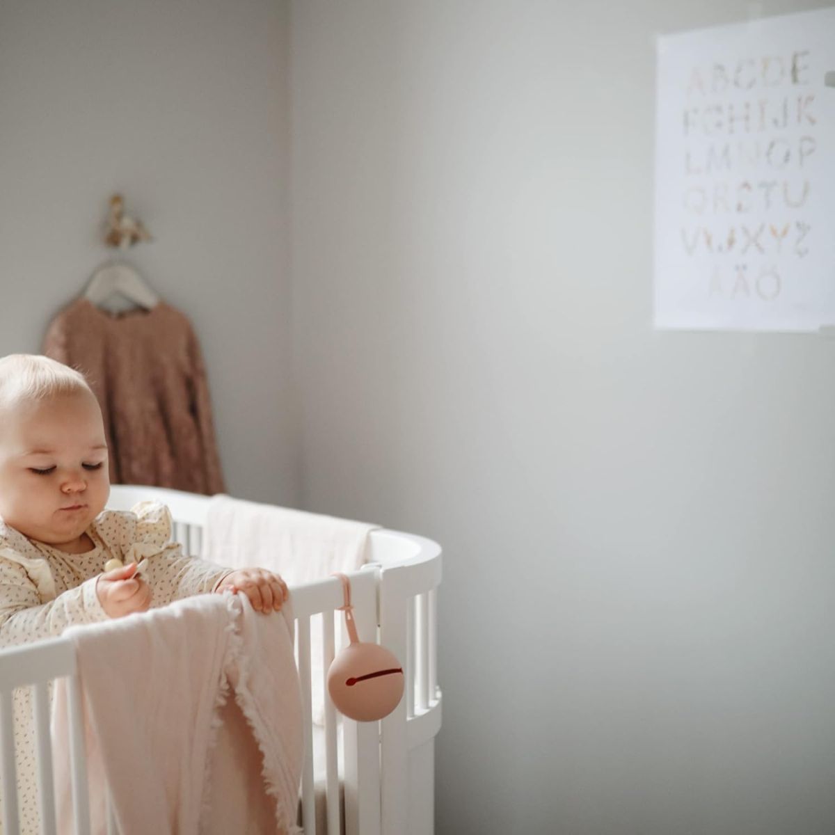 Porta Chupeta Infantil Mushie Blush