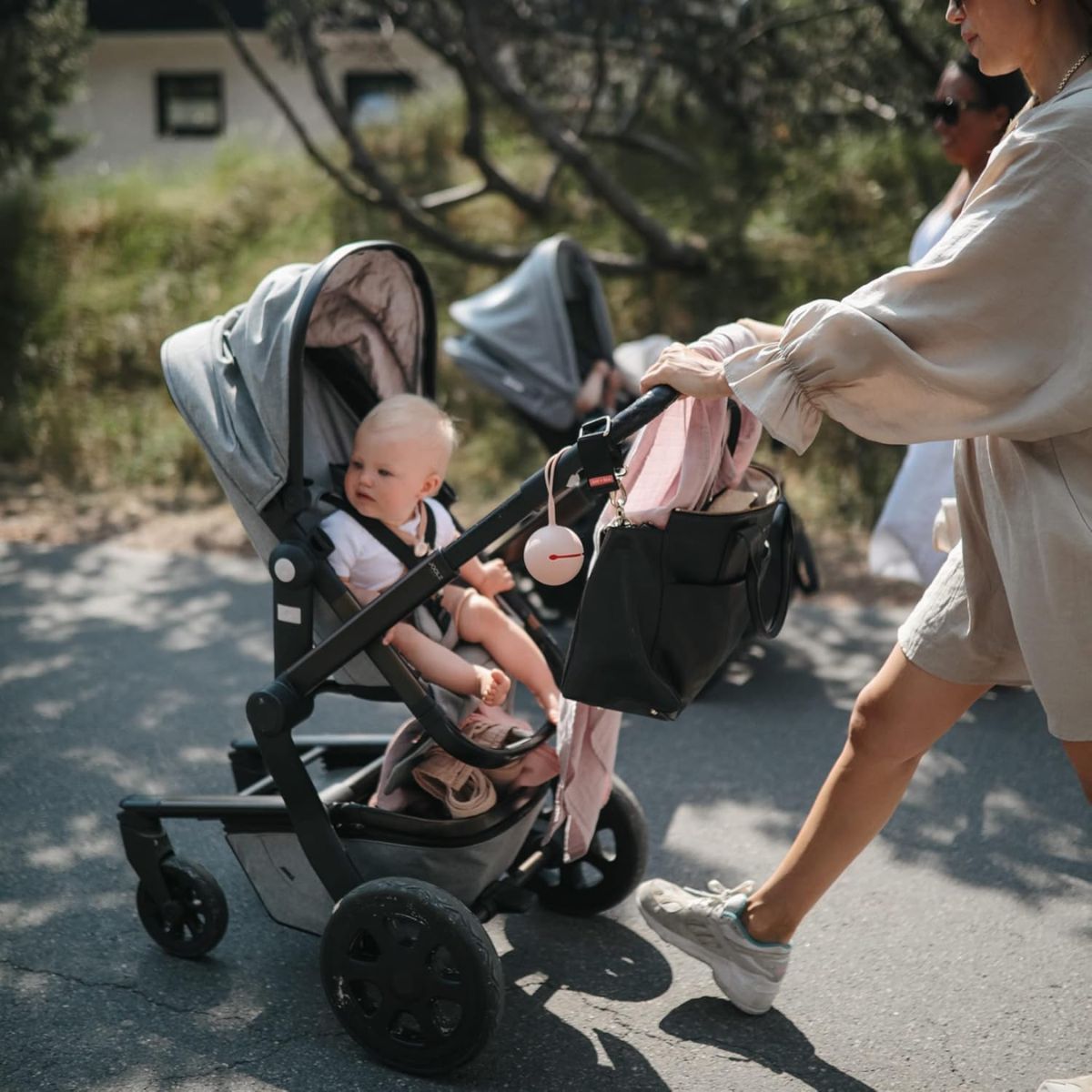 Porta Chupeta Infantil Mushie Blush