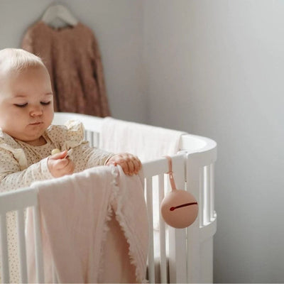 Porta Chupeta Infantil Mushie Cloudy Mauve