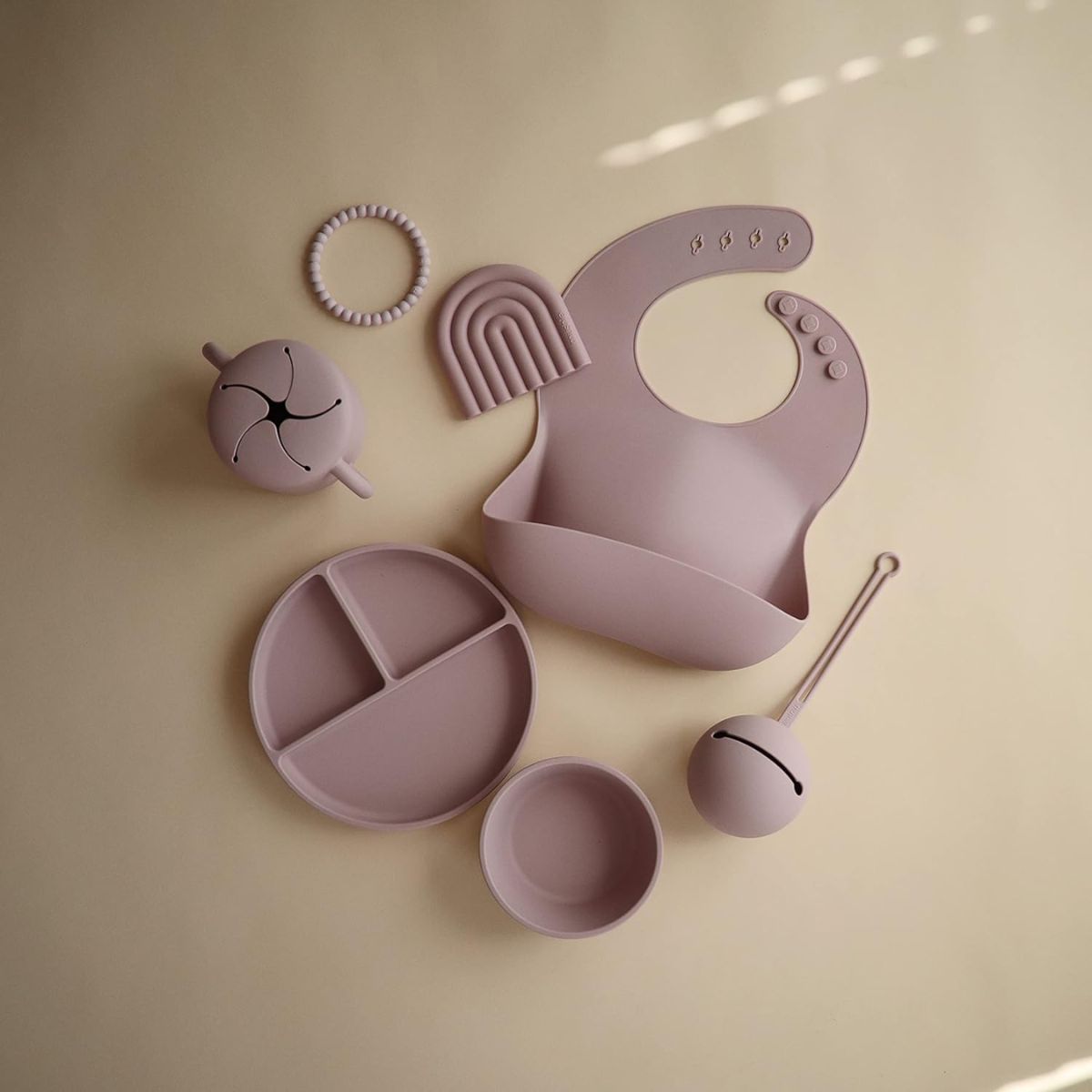 Porta Chupeta Infantil Mushie Soft Lilac