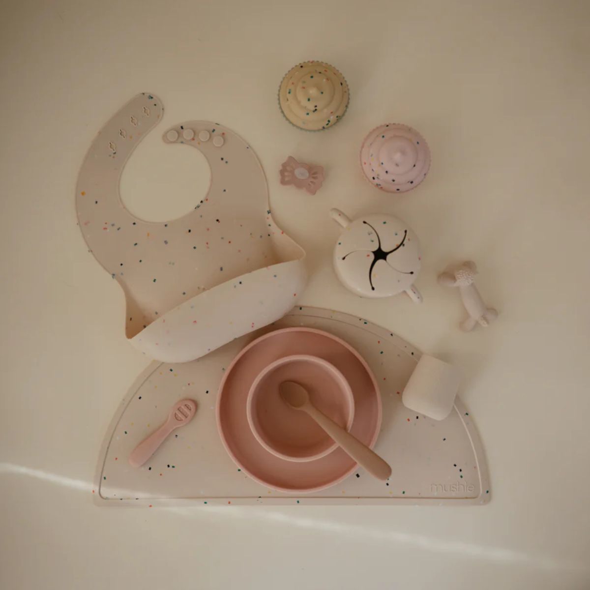 Mushie Silicone Starter Cup - Shifting Sand