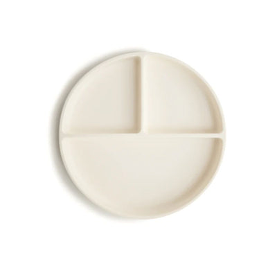 Prato De Sucção Infantil Mushie Soft Ivory