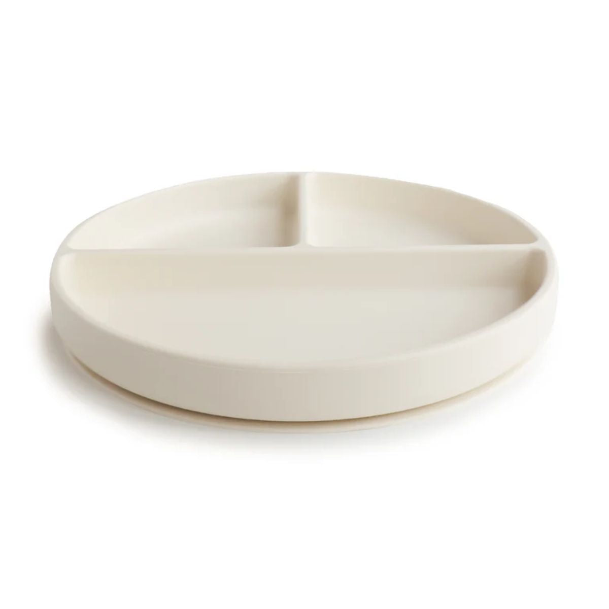 Prato De Sucção Infantil Mushie Soft Ivory
