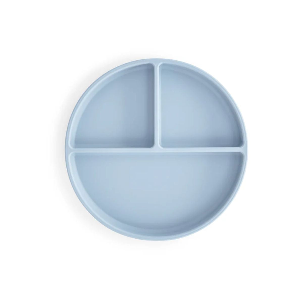 Prato De Sucção Infantil Mushie Powder Blue on Luna Baby Store Miami