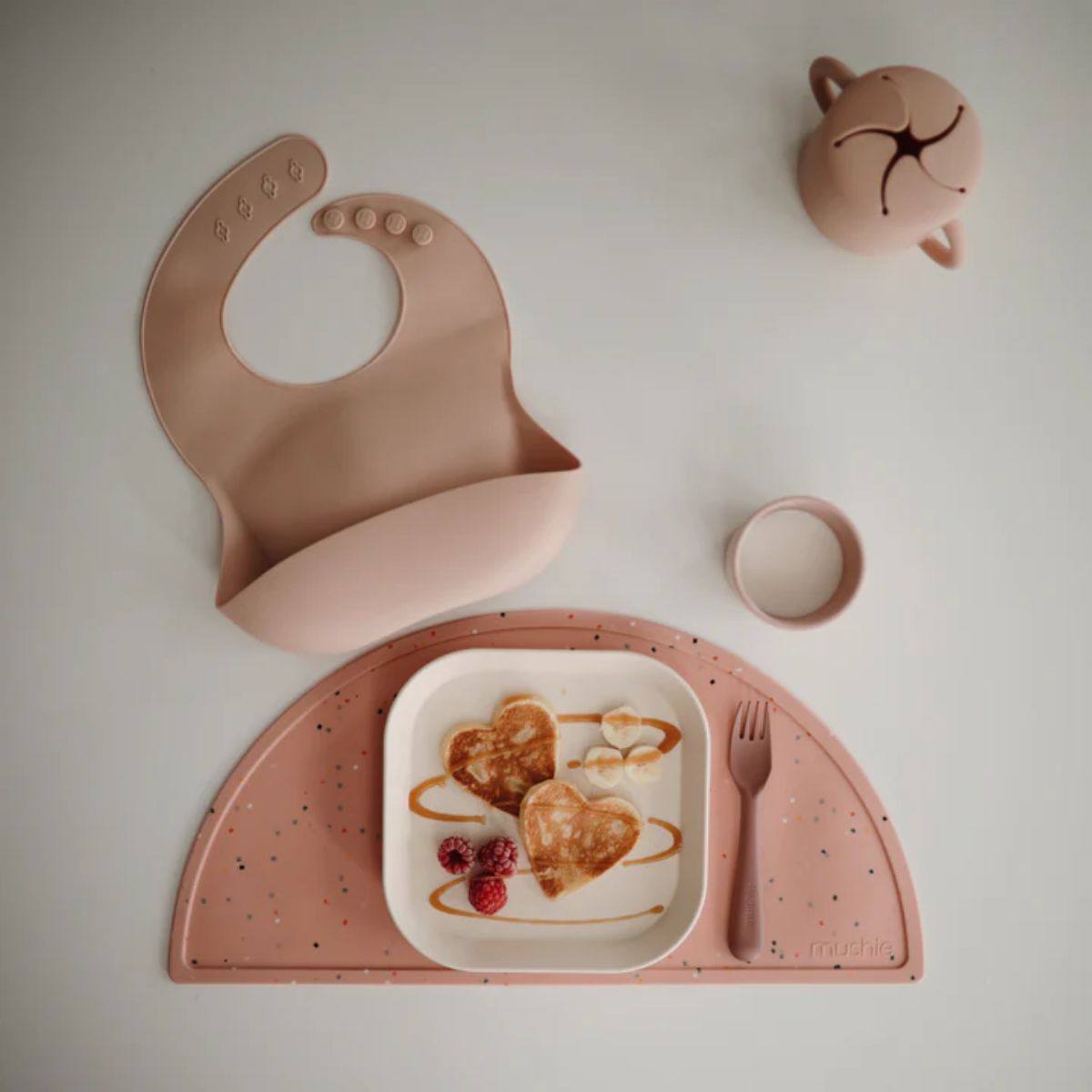 Porta Snack Infantil Mushie Blush