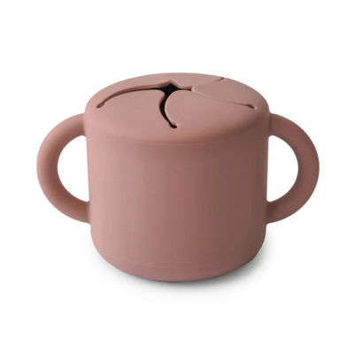 Porta Snack Infantil Mushie  Cloudy Mauve 