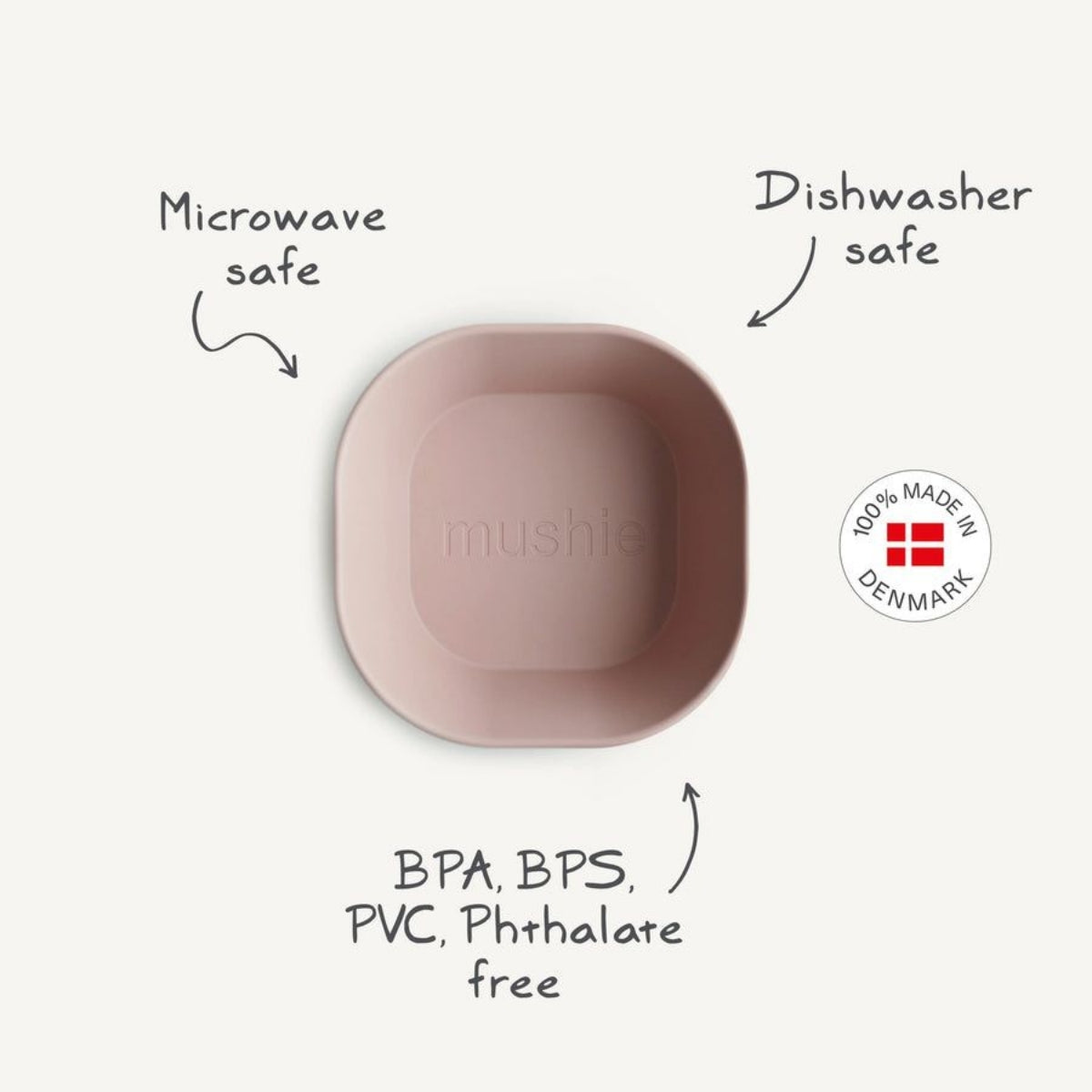 Kit de Tigelas Mushie Blush on Luna Baby Store Miami