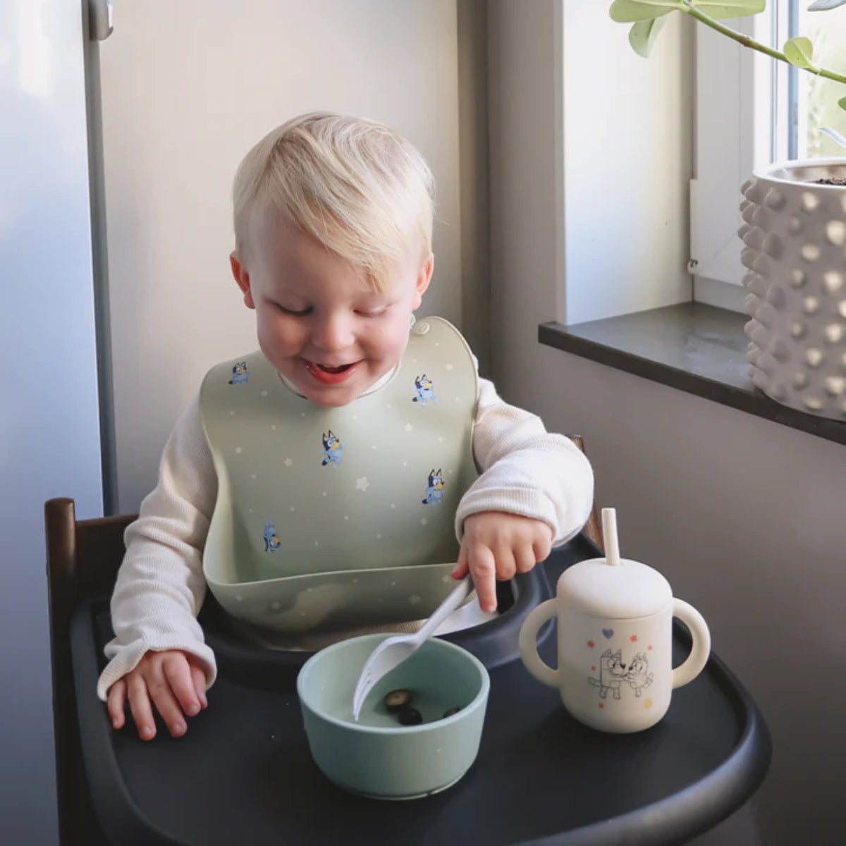 Kit de Talheres Infantil Mushie Cloud
