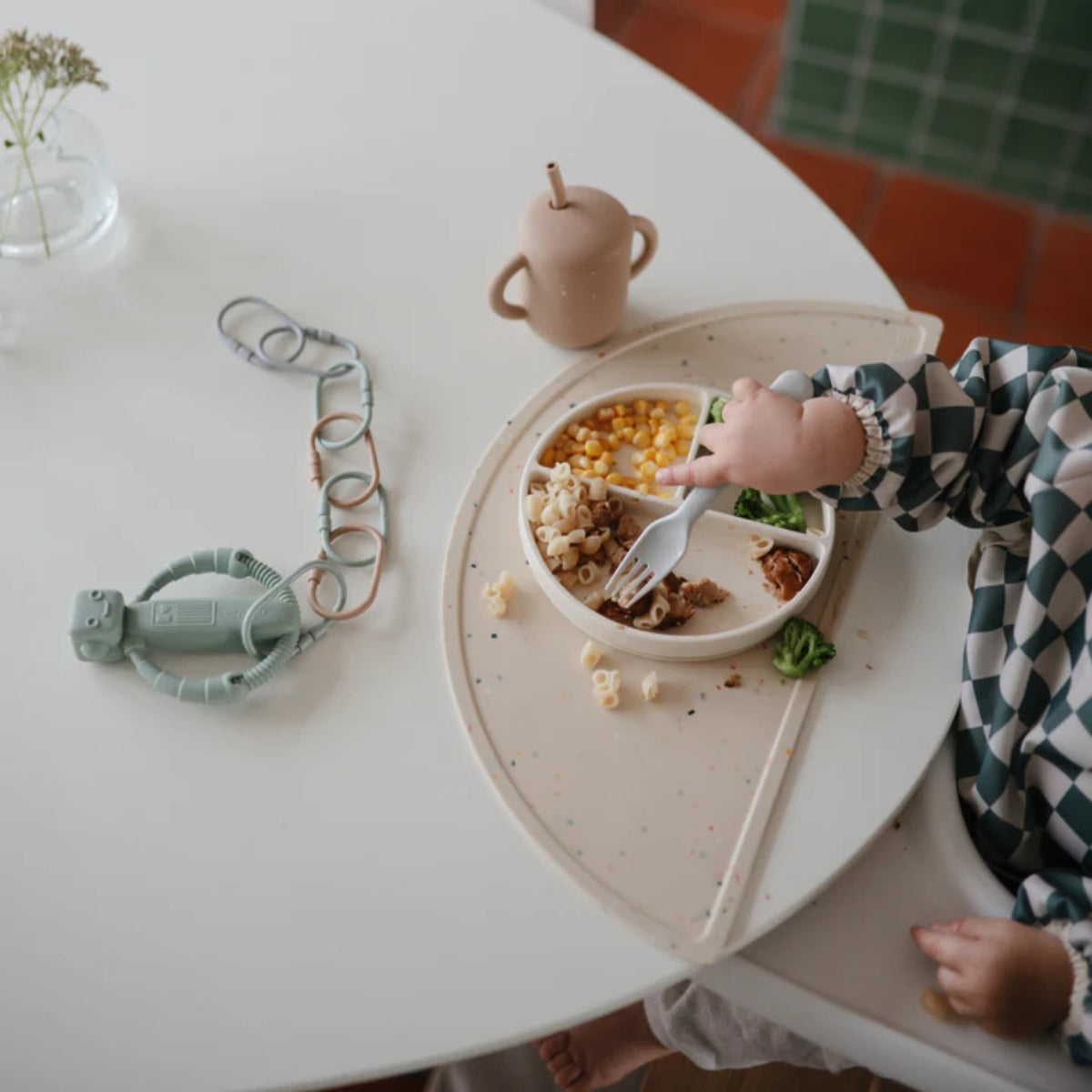 Kit de Talheres Infantil Mushie Cloud on Luna Baby Store Miami