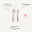 Kit de Talheres Infantil Mushie Ivory