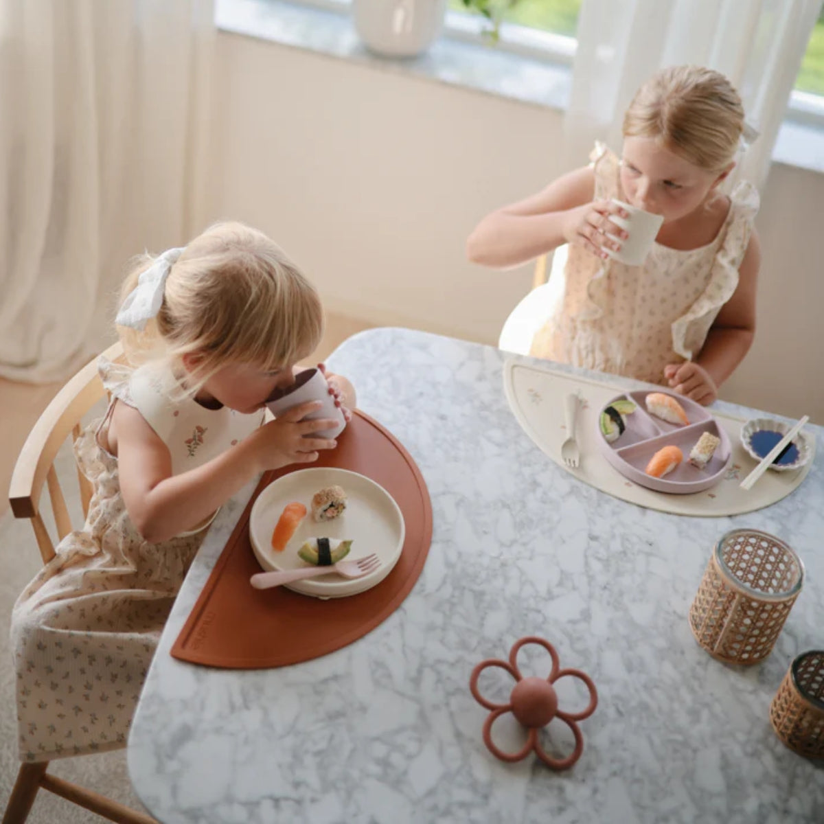 Kit de Talheres Infantil Mushie Vanilla