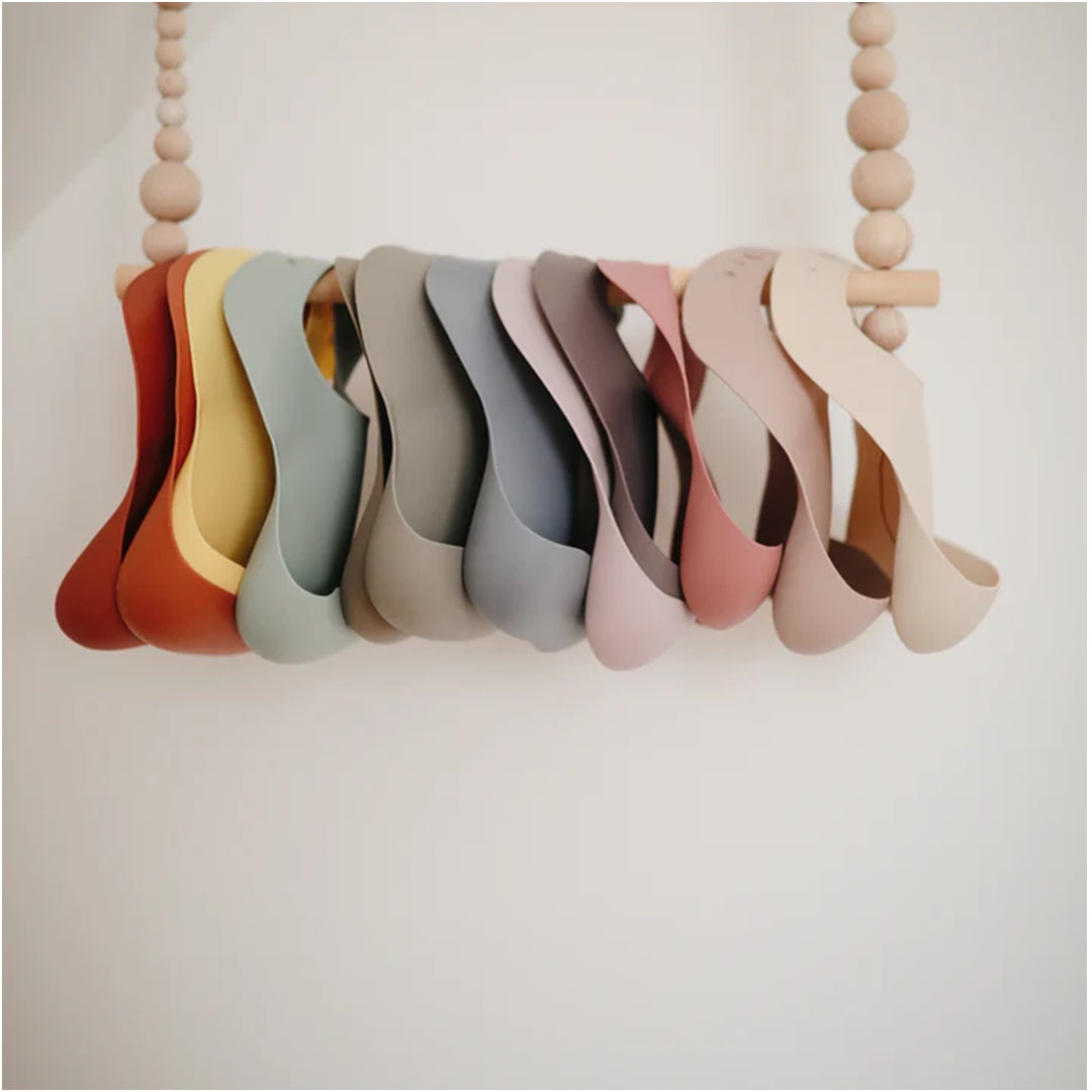 Mushie Silicone Baby Bib - Pale Mauve