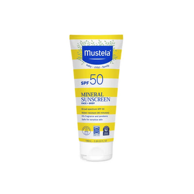 Mustela - Loção Mineral para Bebês Rosto e Corpo SPF 50
