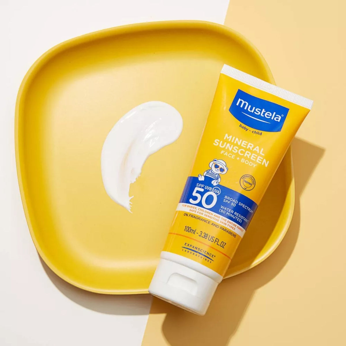 Mustela - Loção Mineral para Bebês Rosto e Corpo SPF 50 on Luna Baby Store Miami