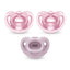 NUK Comfy Chupeta 100% Silicone, 0-6 meses 3 unidades - Rosa