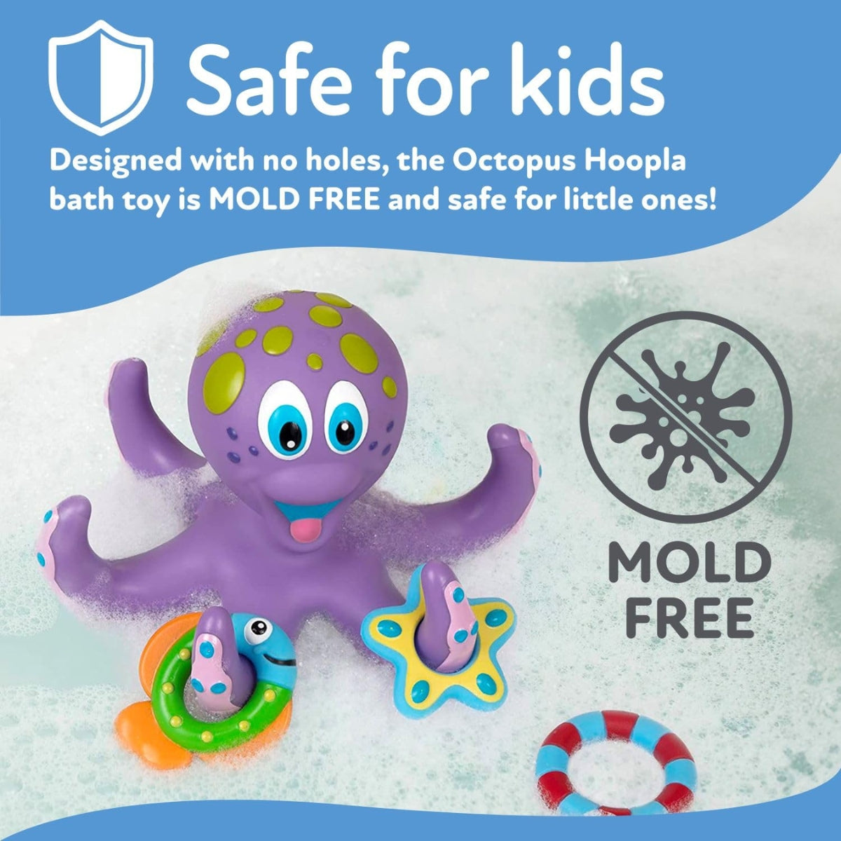 Nuby Floating Octopus Hoopla Bath Toy