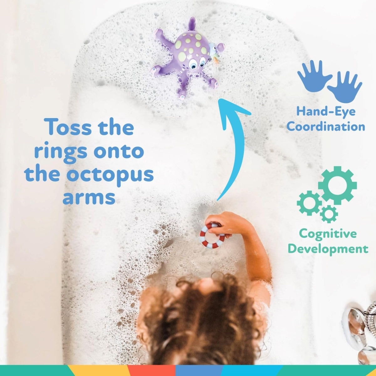 Nuby Floating Octopus Hoopla Bath Toy