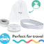 Protetores auriculares ajustáveis Nuby Soft Sounds para bebês, brancos