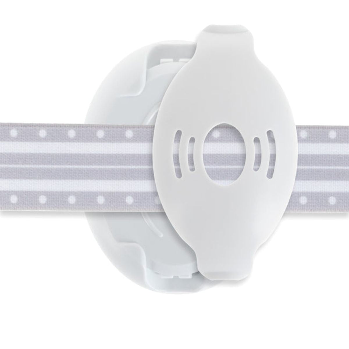 Protetores auriculares ajustáveis Nuby Soft Sounds para bebês, brancos